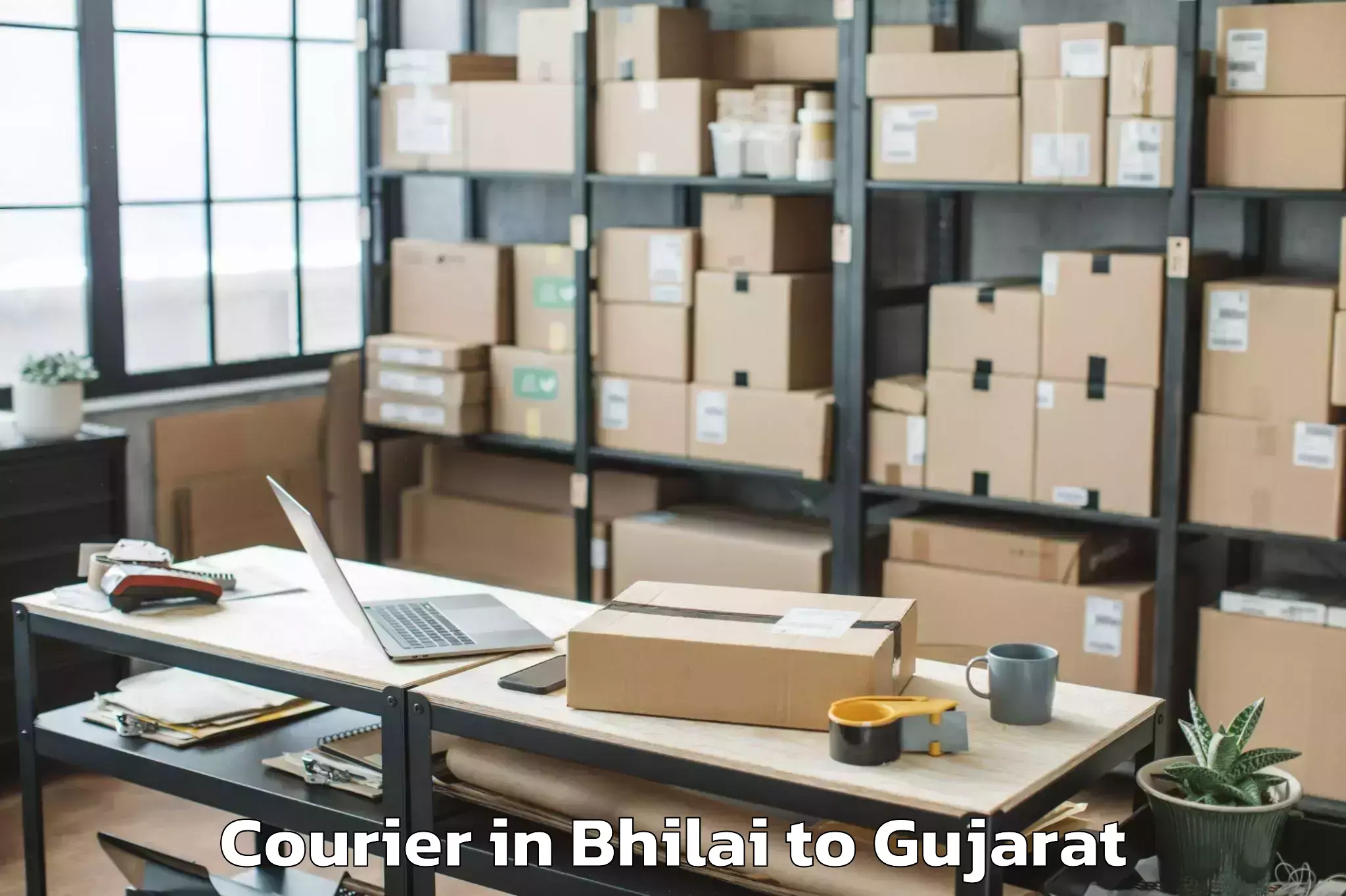 Affordable Bhilai to Porbandar Courier